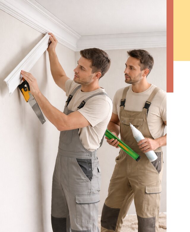 Монтаж потолочного плинтуса в Кемерово от 2393 руб. — быстро и недорого | ОТДЕЛОЧНИК-Кмр