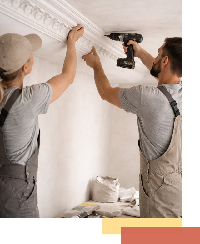 Профессиональный монтаж лепнины на потолок в Кемерово