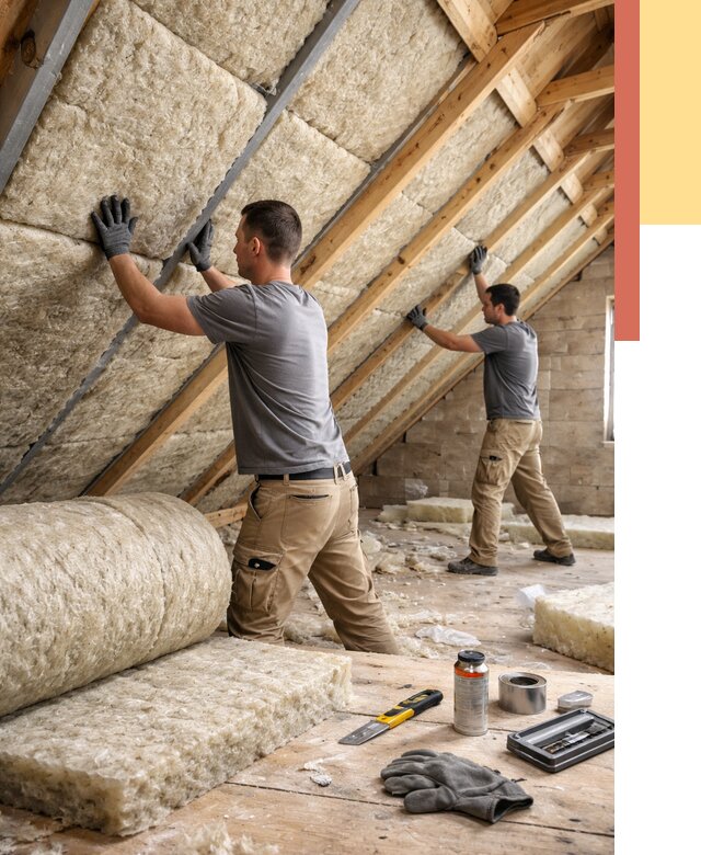 Утепление потолка минватой в Кемерово от 1509 руб. — быстро и недорого | ОТДЕЛОЧНИК-Кмр