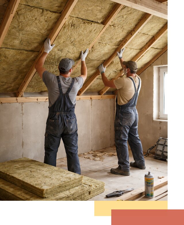 Утепление потолка минеральной ватой в Кемерово