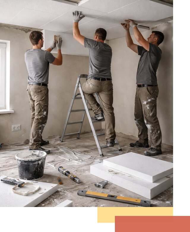 Утепление потолка пенопластом в Кемерово быстро и качественно